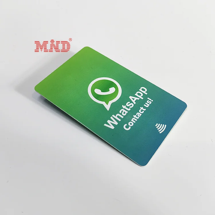 Plastic Custom Logo QR Code RFID NFC Google Review Scan Card