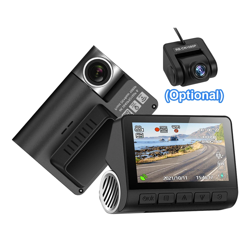 Видеорегистратор Epark 3 0 дюймов 4 К IPS экран 3D G-сенсор регистратор видеокамера IMX335 De Seguridad Водонепроницаемая Автомобильная черная коробка