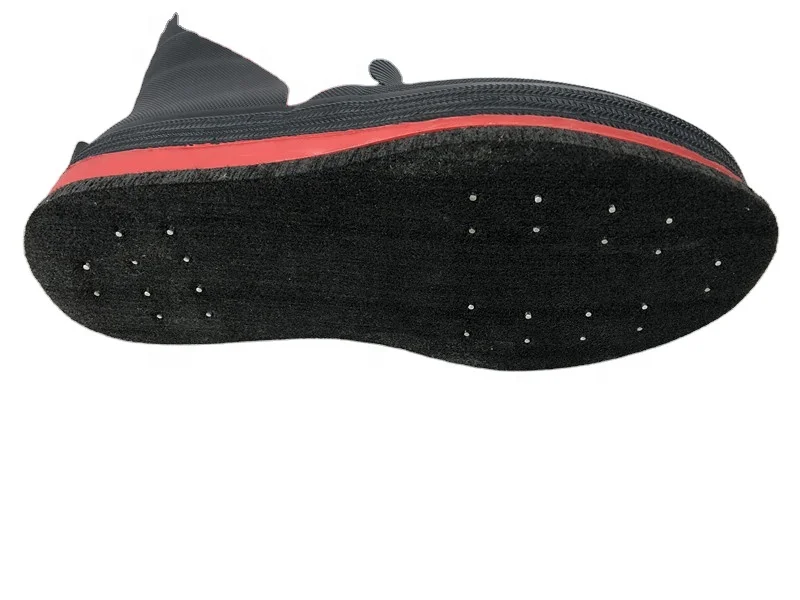 High Quality Guarantee Popular Waterproof Felt Spike Outsole Rubber Boots For Fishing