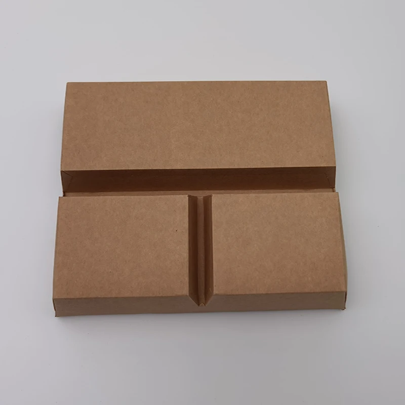 3 compartment kraft paper food packaging container