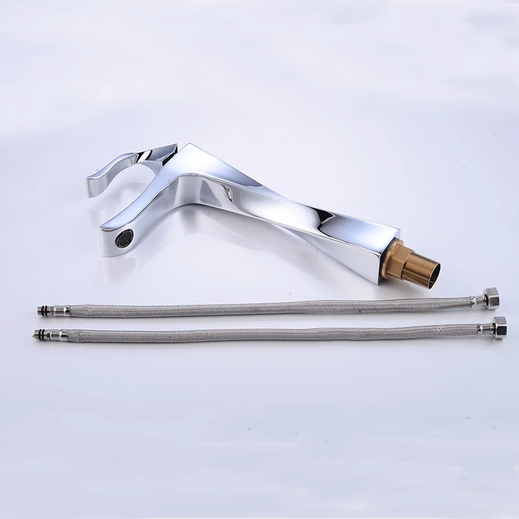 Basin Taps Bathroom Mixer Sink Tap Chrome gold Single Lever Hot and Cold Mixer Chrome Monobloc Taps