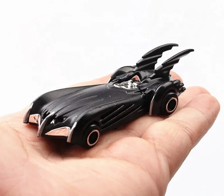 
Hot selling 1:43 Simulation mini slide Alloy Diecast model truck super hero chariot Bat Tumbler man car toy for kid 
