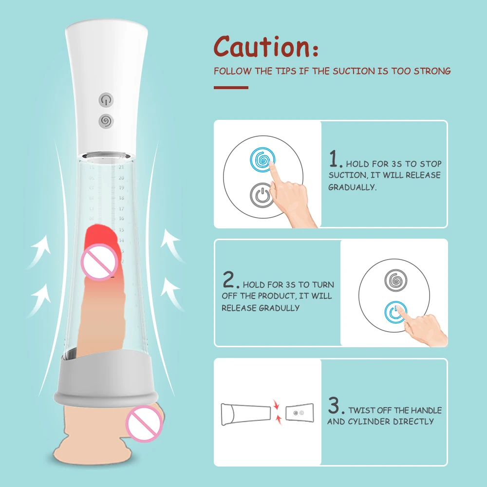 S-HANDE Best Seller Electric Penis Pump Enlargement Vacuun Rechargeable Male Sex Toy