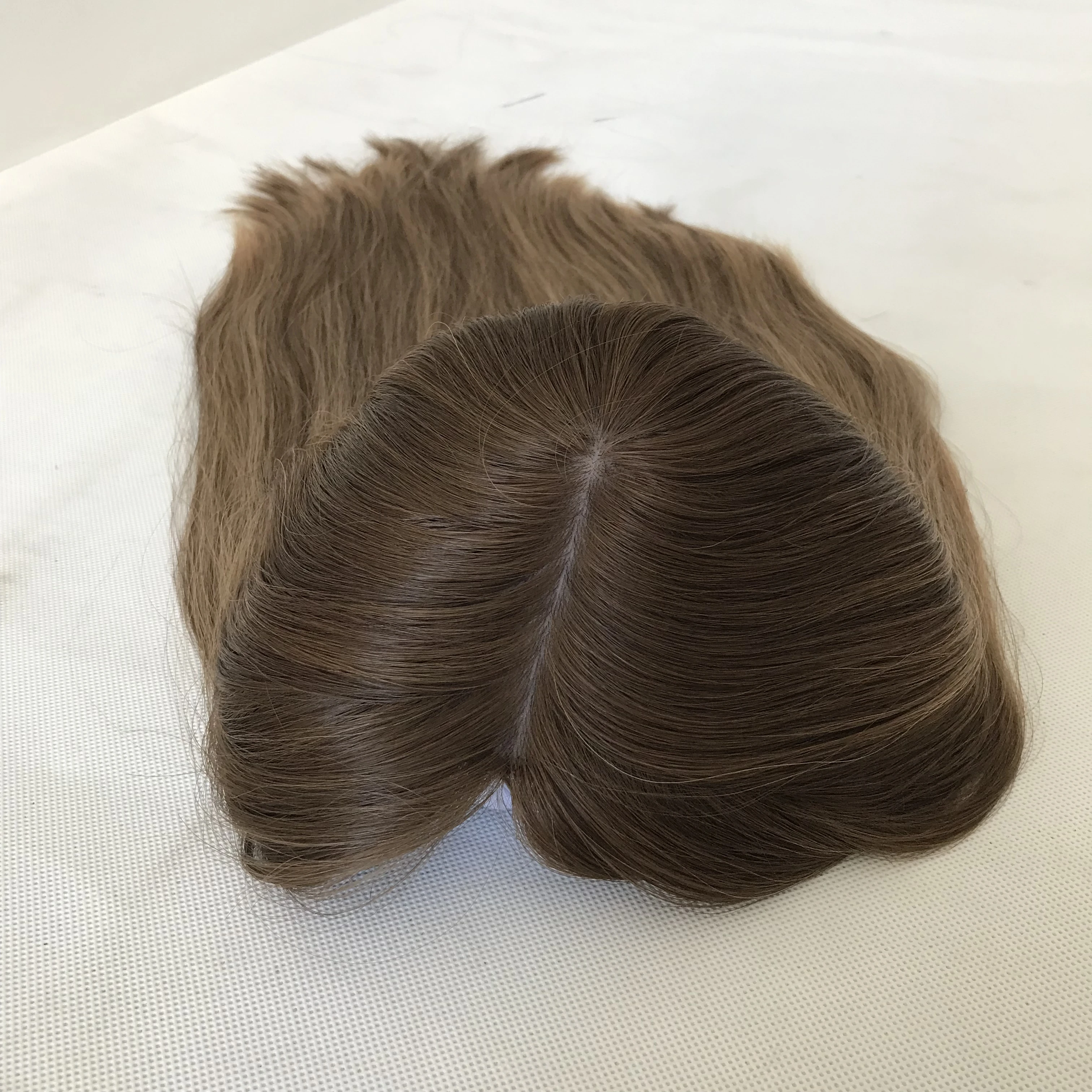 LBW Wig Factory Fast Shipping Virgin Brazilian Human Hair 8*8 Inches Silk Base  Kosher Jewish Topper For Women