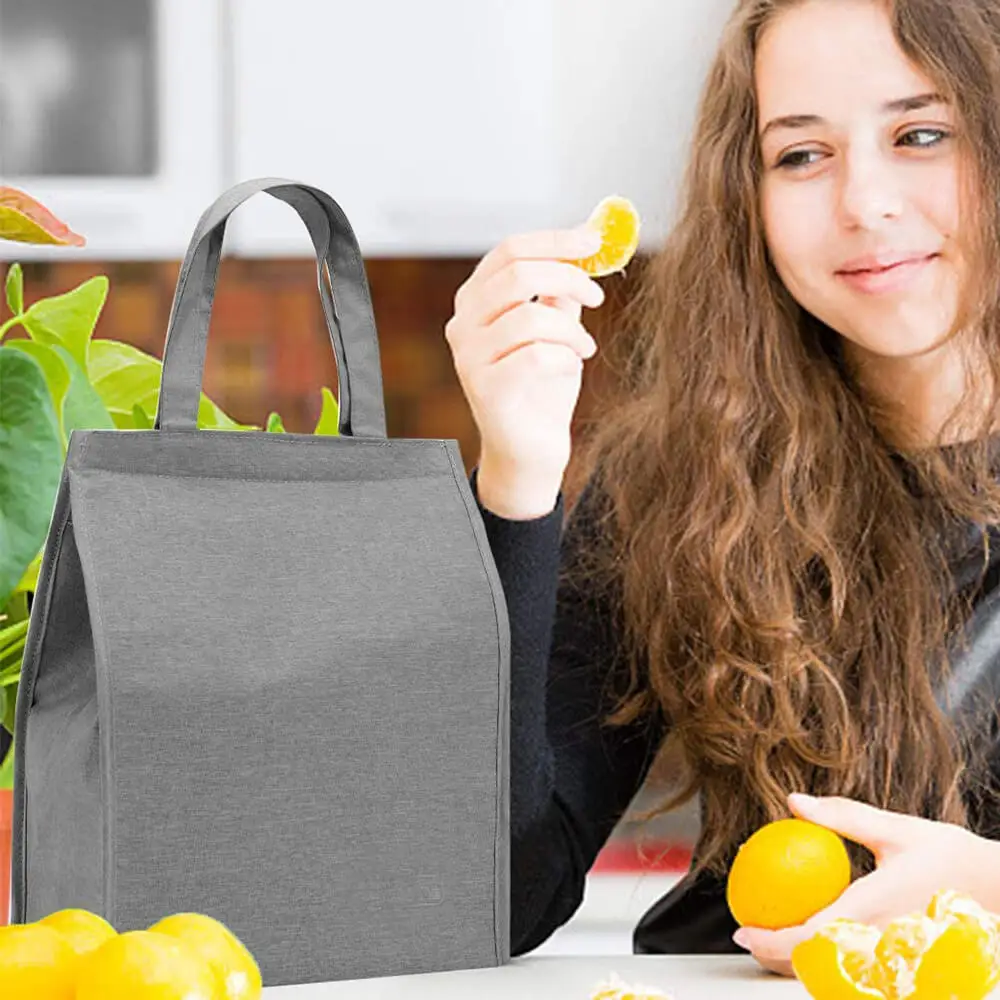 Custom Simple Waterproof Cooler Box Insulated Large Lunch Tote Bag for Kids Men Women