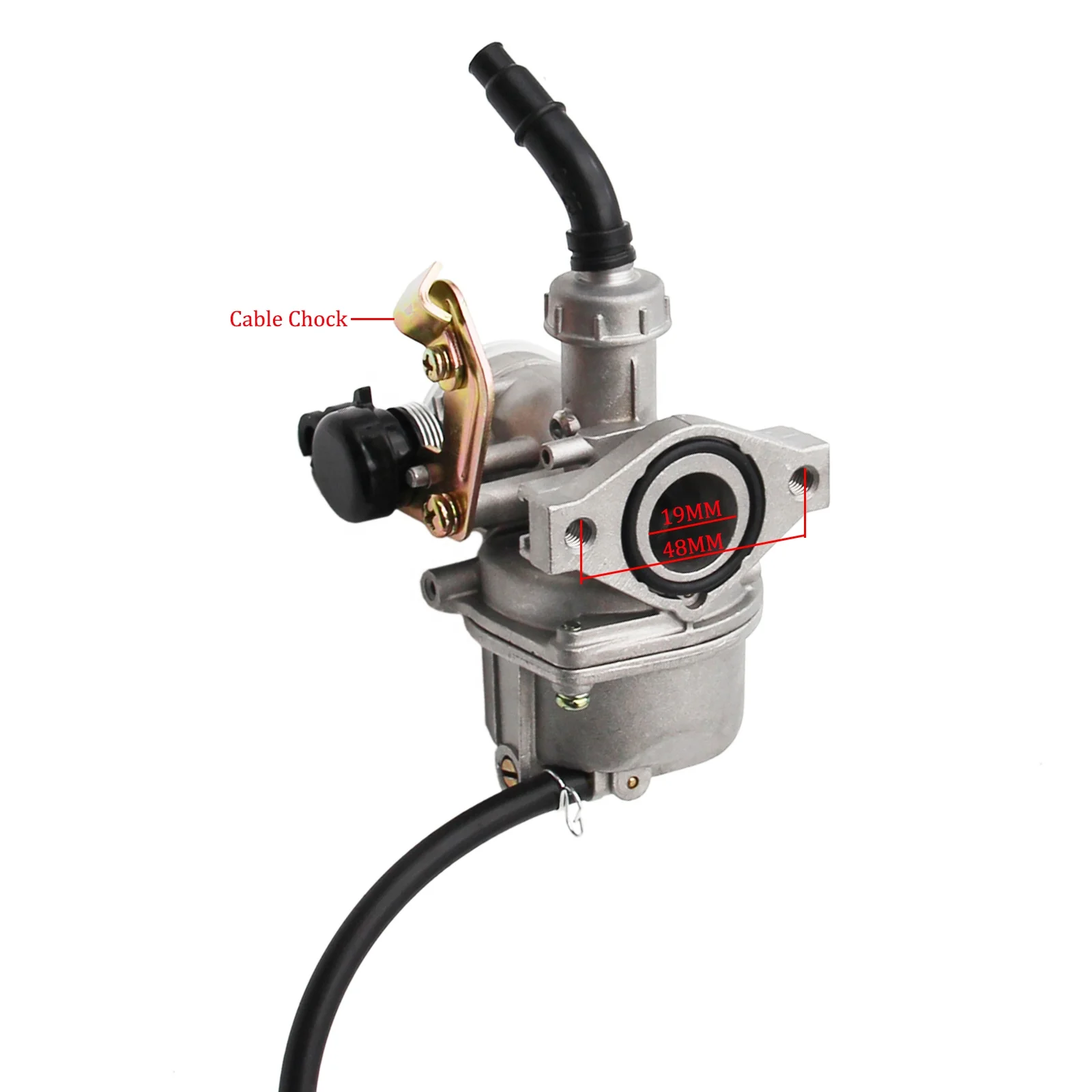 19mm Carburetor PZ19 Carb with Cable Choke for Peace Sunl TaoTao Coolsport Loncin Lifan ATV Chinese Quad ATV Dirt Bike Go Kart