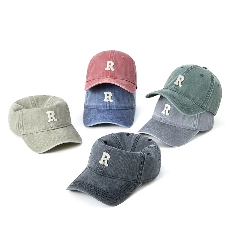 Wholesale Unisex cotton vintage washed distressed trucket blank dad men sport cap