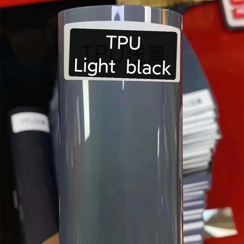 Free sample anti-scratch TPU PPF black car headlight protection tint film
