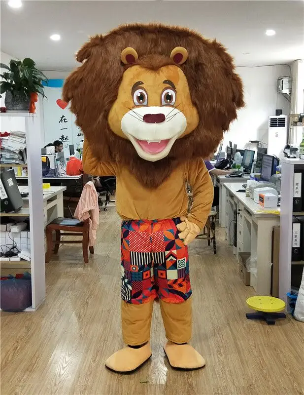 
factory direct sell customized lion mascot costume for adult 