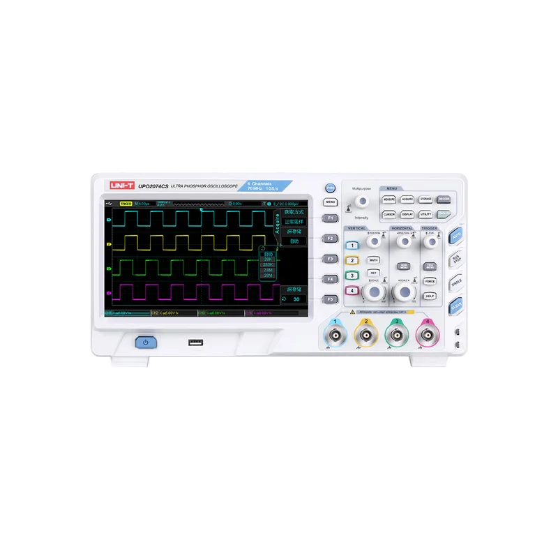 UNI-T UPO2074CS USB Digital Fluorescent Storage Oscilloscope 4 Channels 70MHz 1GSa/s