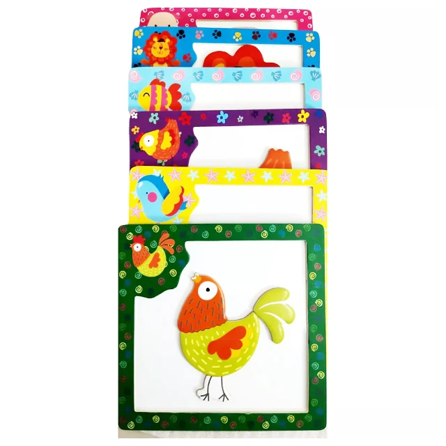 Kids Magnetic Toy Jigsaw Puzzle Educational Equipment 3D Wooden Puzzle Magnetic Puzzle