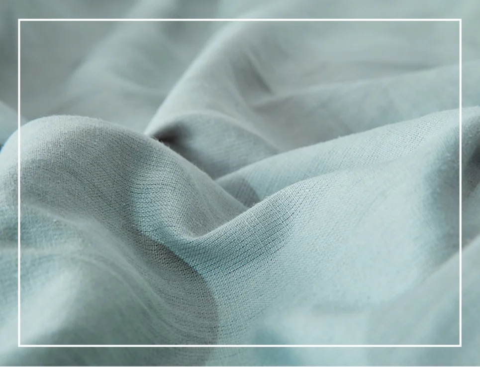 55%Linen 45%Cotton Fabric Nordic Minimalist Solid Color 4pcs Linen/Flax Bedding Set