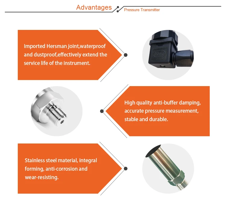 HCCK 4 20ma digital water pressure sensor 16bar water pipe pressure sensor
