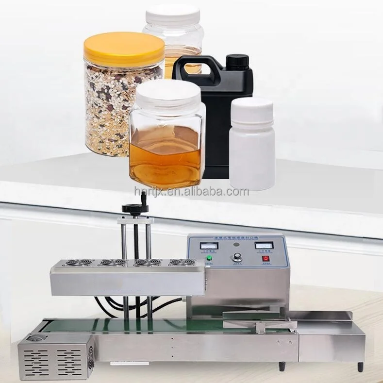 Automatic Bottle Lid Foil Sealer Glass Jar HDPE  Plastic Bottle Induction Sealing machine