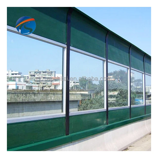Super acoustic insulation  fence acrylic galfan/ steel sheet noise barrier panel  highway sound outdoor noise barrier