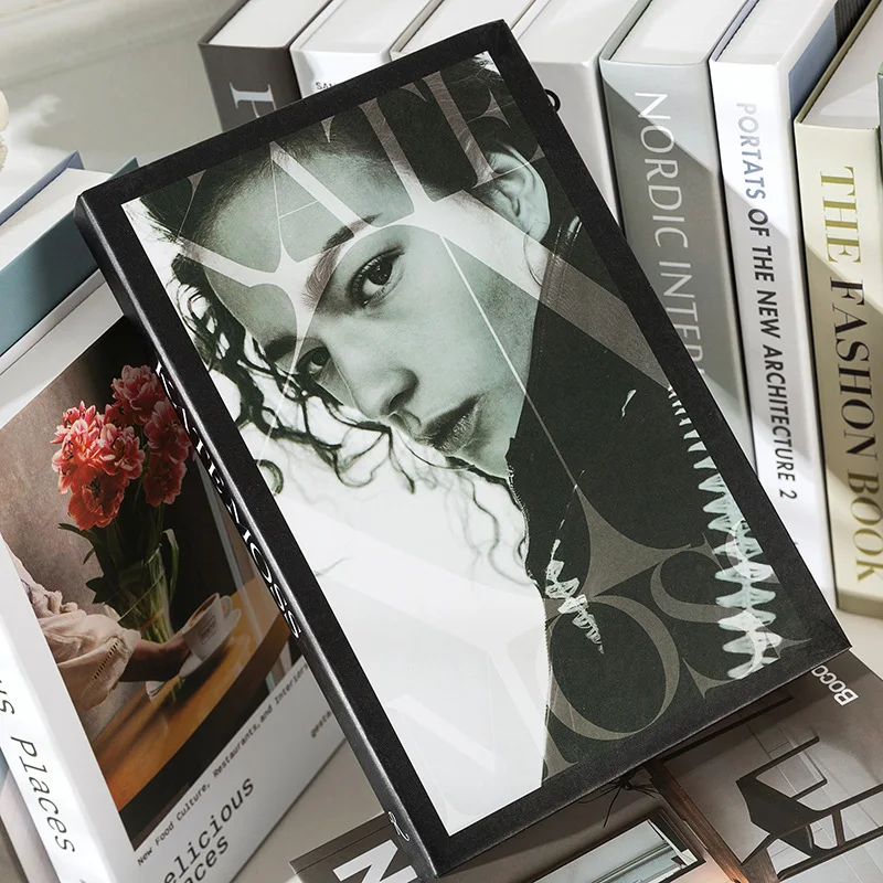 Foldable Fashion Brand Book Box For Hotel Cafe Room Decoration Faux Books Home Display Decorative Books