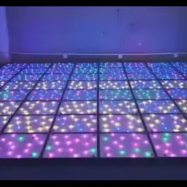 Белый светодиодный Свадебный танцпол со звездным светом, белый панельный коврик, декоративная плитка, Звездный танцпол для свадьбы