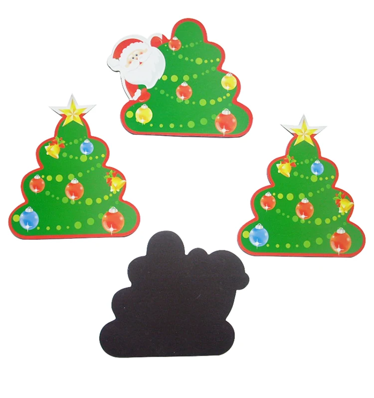 
Christmas promotion gifts paper fridge magnet / Beautiful Christmas printing paper refrigerator magnet 