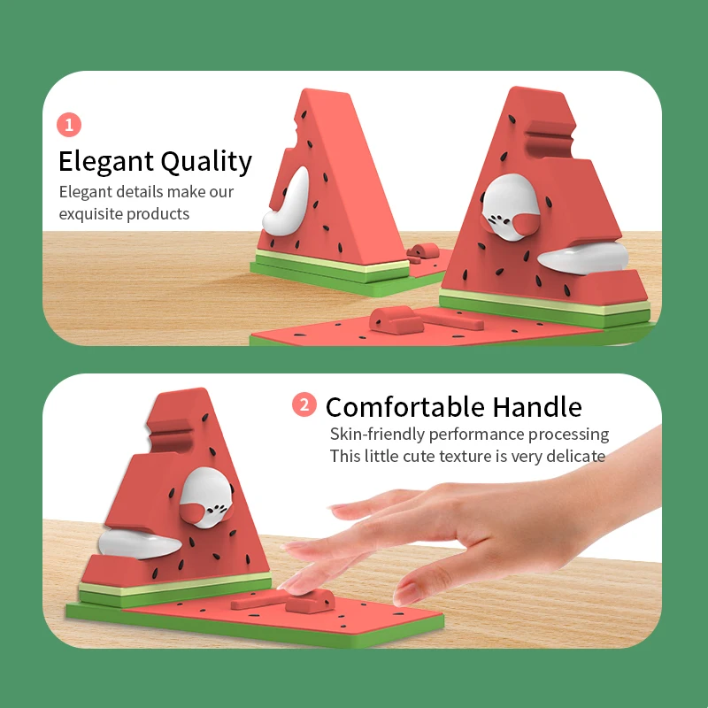 2022 Amazon hot selling mobile phone stand summer creative watermelon cartoon fruit mobile phone base