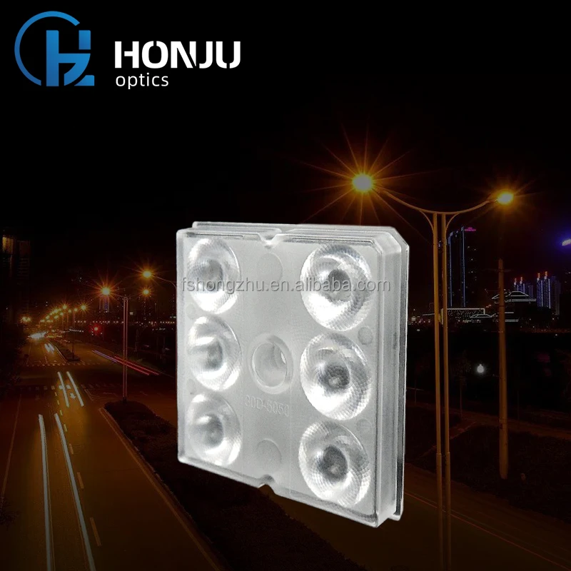 HONJU 30 градусов 6H1 оптическая Пластиковая форма уличный свет светодиодные линзы серии 5050 мм