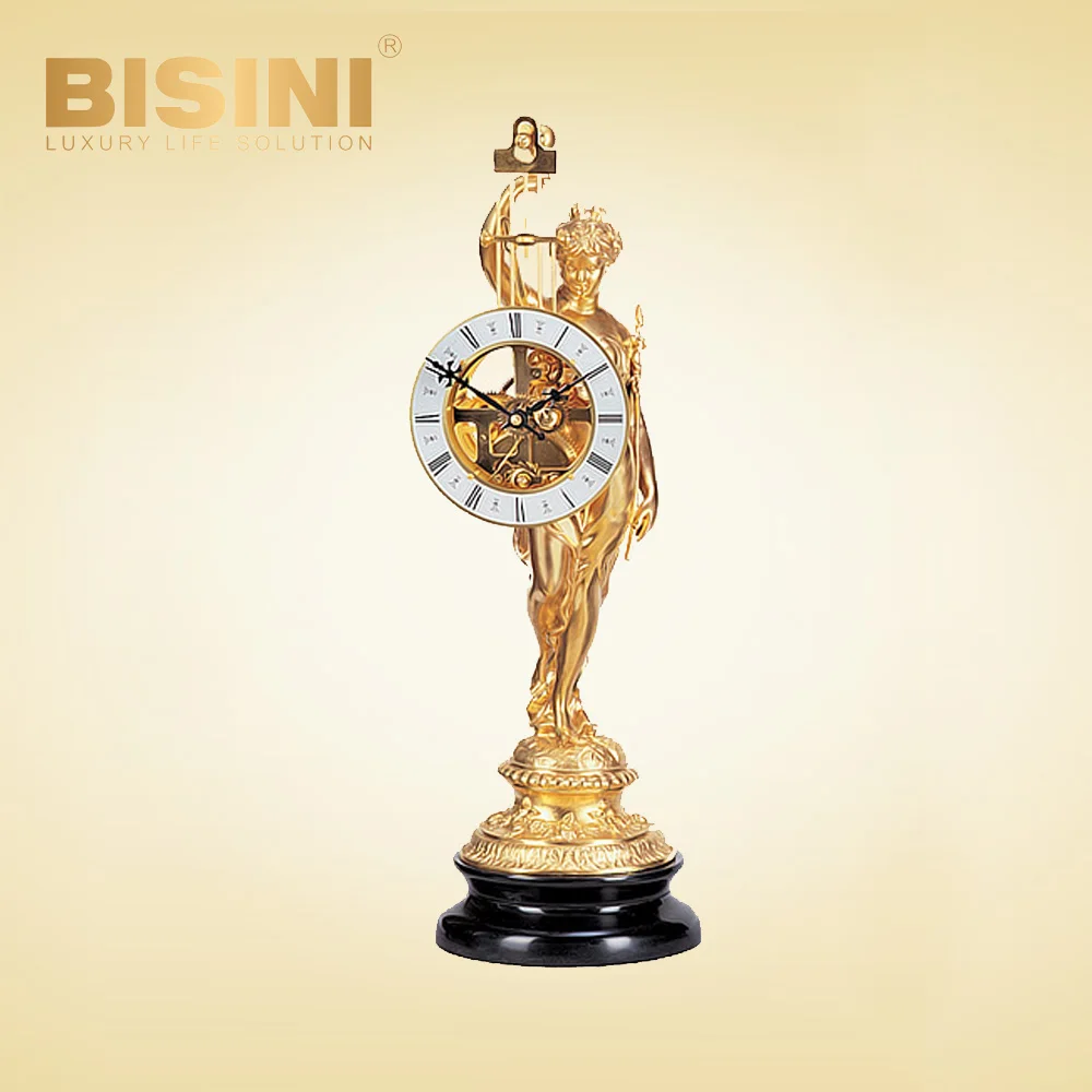 Exquisite creative arts and crafts decoration Woman with Single Arrow sculpture swinging clock fancy pendulum Household clock