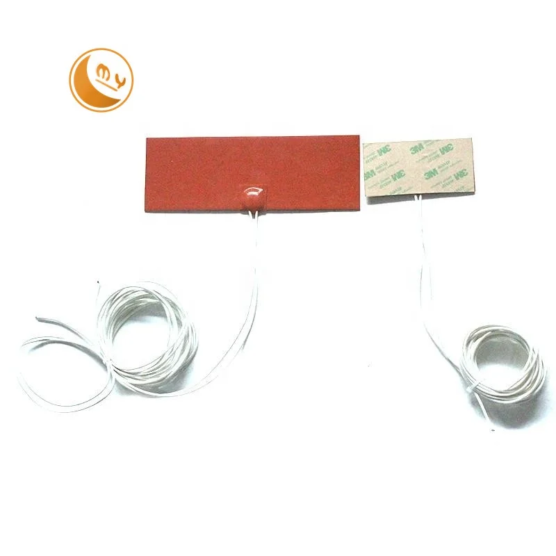 1.5MM Thickness 8 W, 12 V DC Small Size Silicone heater Flexible High Quality Electric Heating Element Silicone Rubber Heater