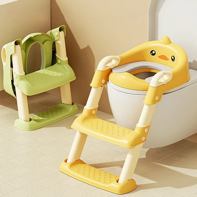 Hot Selling Plastic Baby Ladder Folding Toilet Step Stool Chair Foldable Children Toilet Potty Seat Kids