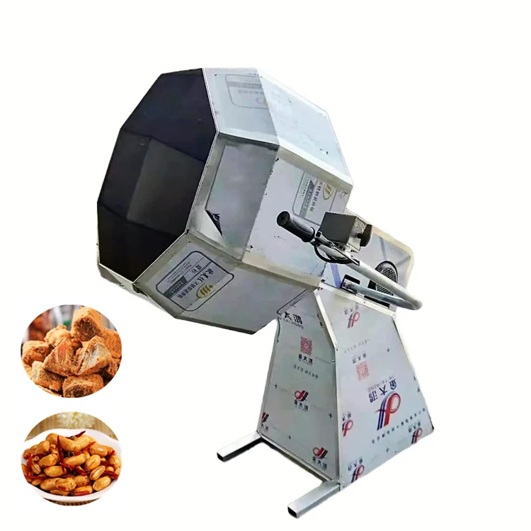 Factory Price Bean Peanut Pistachio Seasoning Mixing Feed Food Meat Mixer Coating Flavoring Machine
