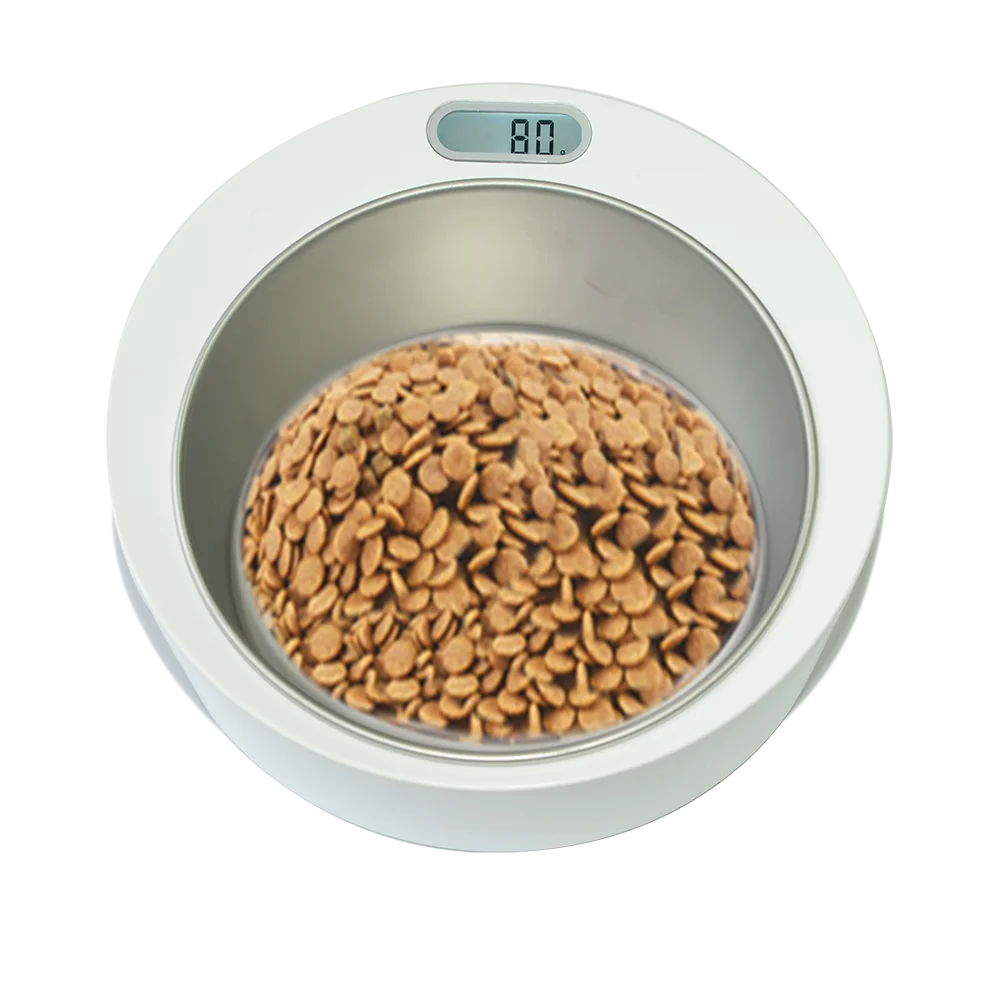 
Intelligent electronic bowl pet food weighing scale 