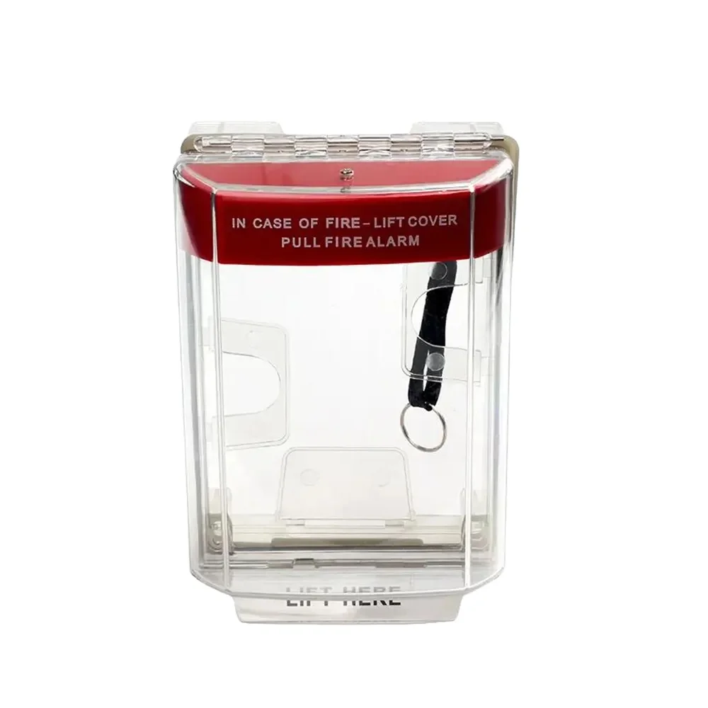 SUMRING Manual Call Point Pull Station can with Protective Cover Optical Push Button Manual Call Point Cover for Fire Alarm