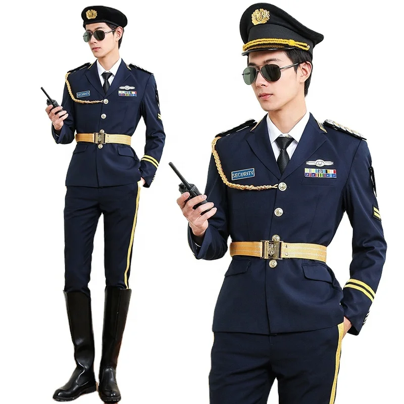 High Quality New Design BestDark Blue Color Security Guard Uniform Security Office Uniform