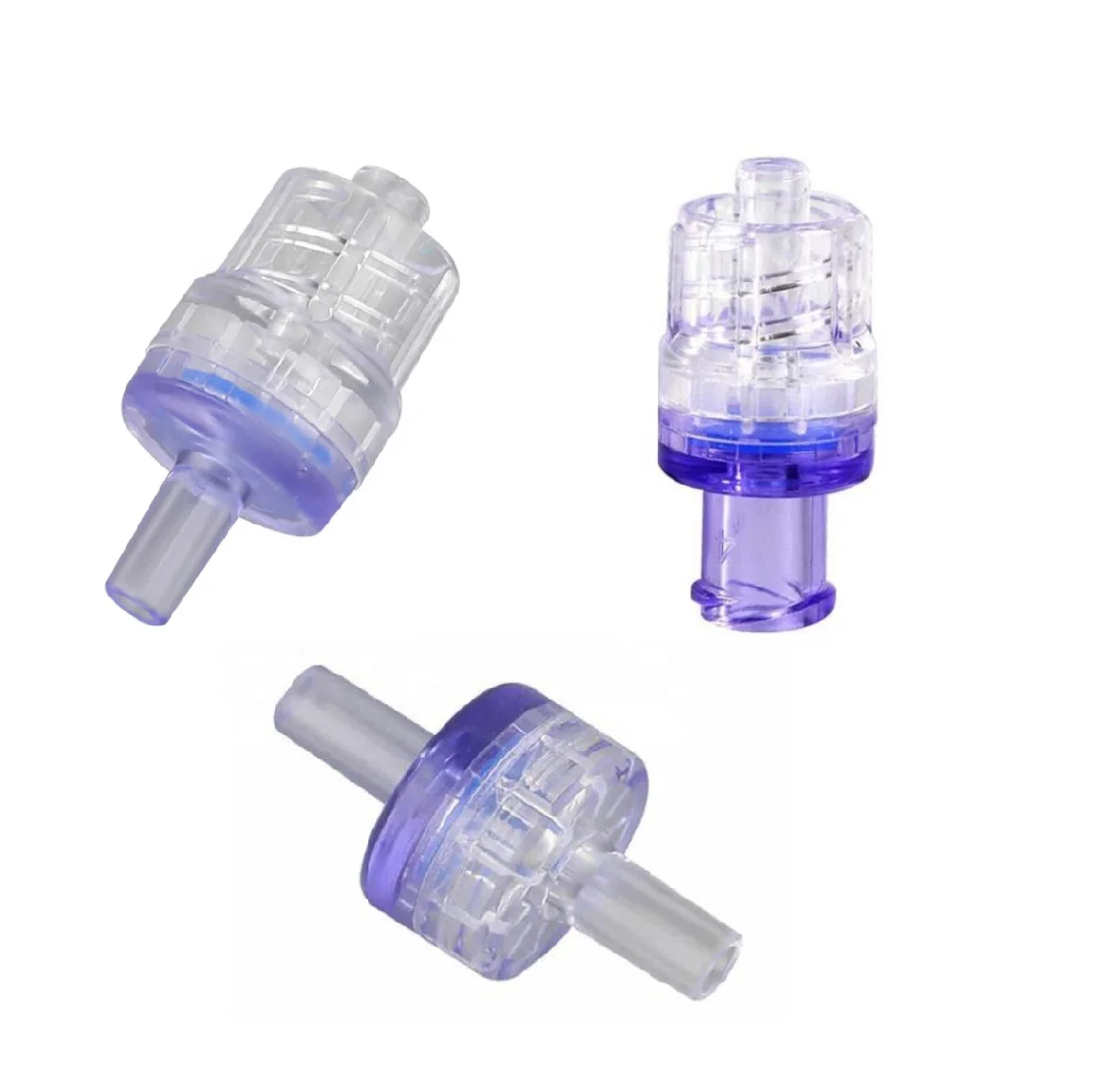 Disposable sterile one way luer micro plastic air medical check valve
