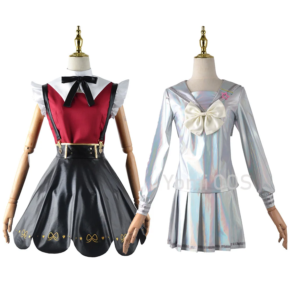 Game NEEDY GIRL OVERDOSE  Angelkaiwaii Raincandy Cosplay Costumes Dress JK Uniform Lolita Dress for Women Girls Wig