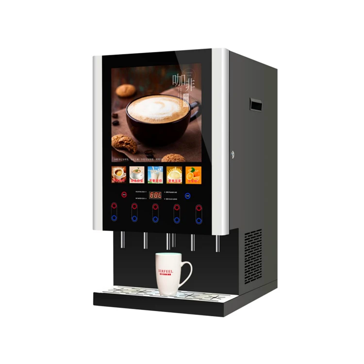 Commercial Single Hot Instant Coffee Machine with Four Flavors New and Used Condition for Coffee Shops and Offices
