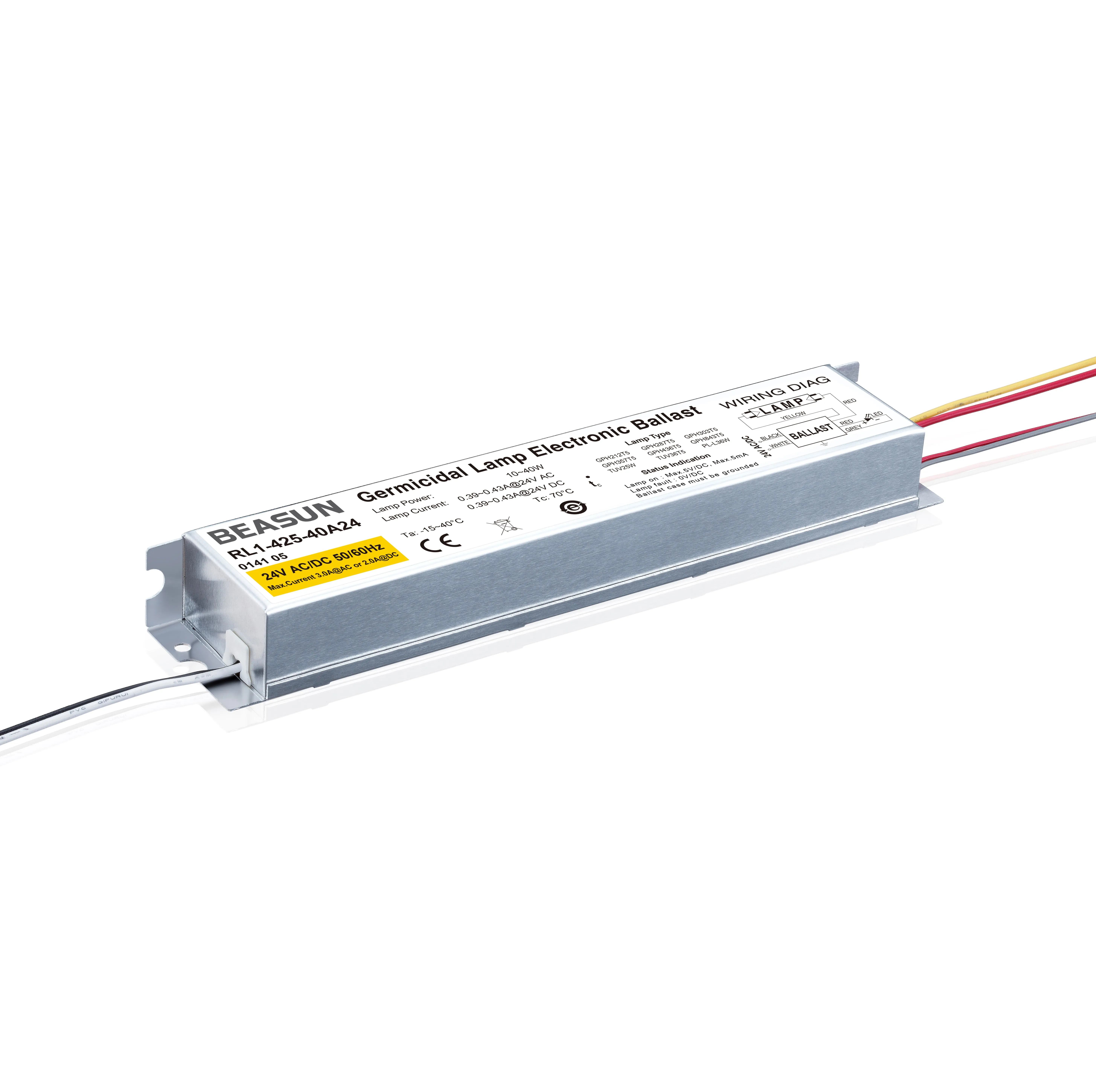 High Quality AC or DC 24V Electronic Ballast RL1-425-40A24 10-40W