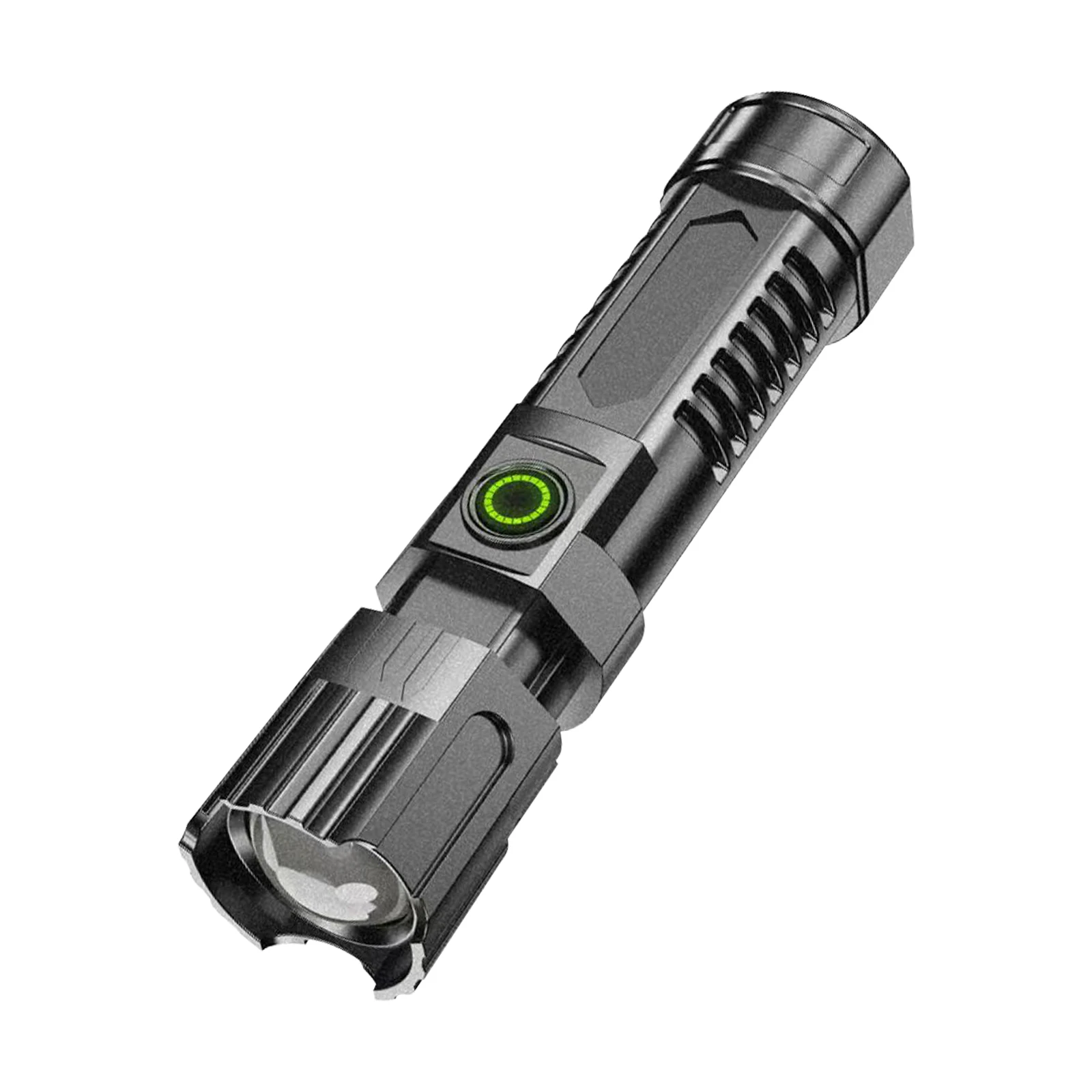 XPE USB Type-C charging IP65 Waterproof Powerful Multifunction ABS plastic flashlight Long-range Zoomable Emergency Torch  Light