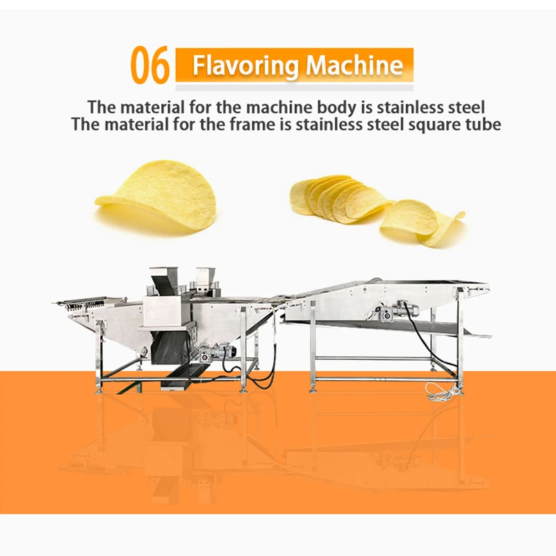 TCA gas heating automatic 250-300kg/h Pringles chips production line