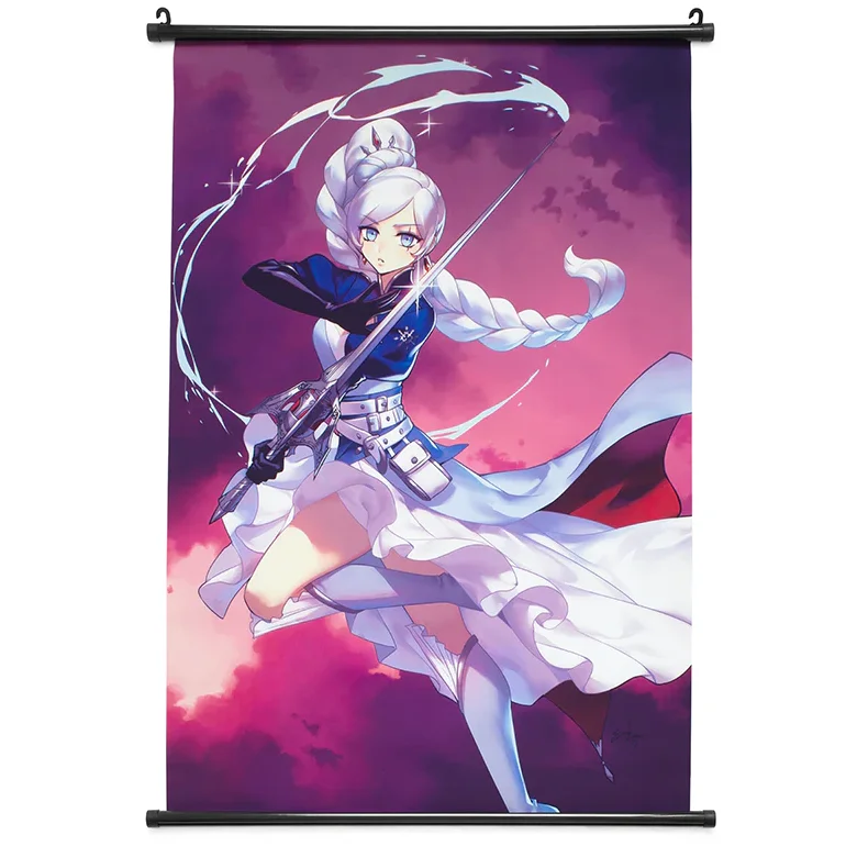 custom japanese Attack On Titan Print Wall Poster Scroll Hanging Pictures fabric Anime Poster 70*25cm