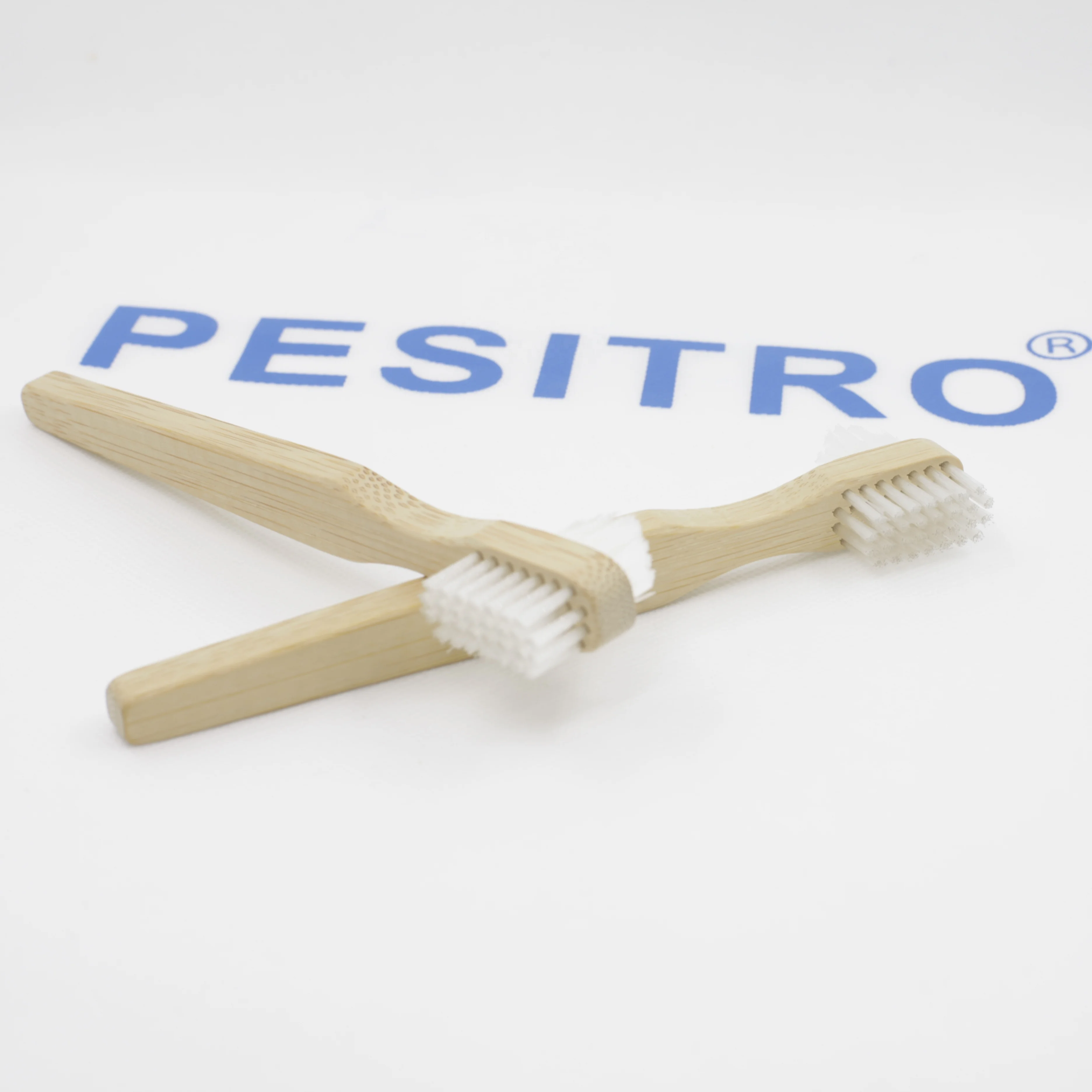 Wholesale Multi-layered bristle two head toothbrush eco friendly bamboo denture brush effective false tooth brush