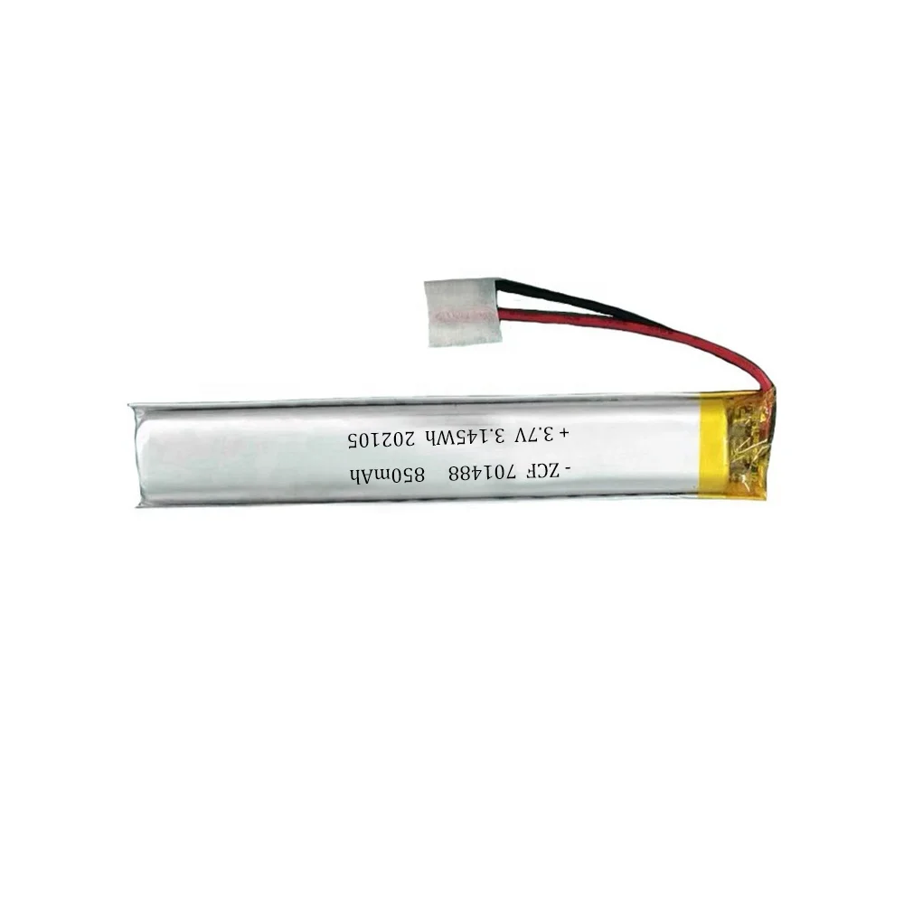 701488 3.7V 850mAh Lithium Polymer Battery Cell Lipo Rechargeable Battery Soft Pack for Voice Pen