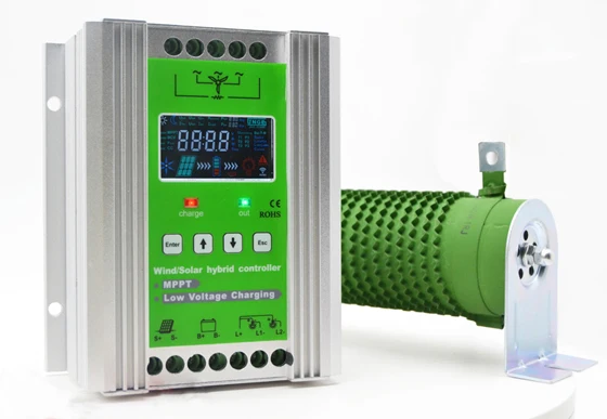 MPPT solar wind hybrid inverter charge controller 12v 24v 48v for 300w 400w 500w 600w 800w wind turbine