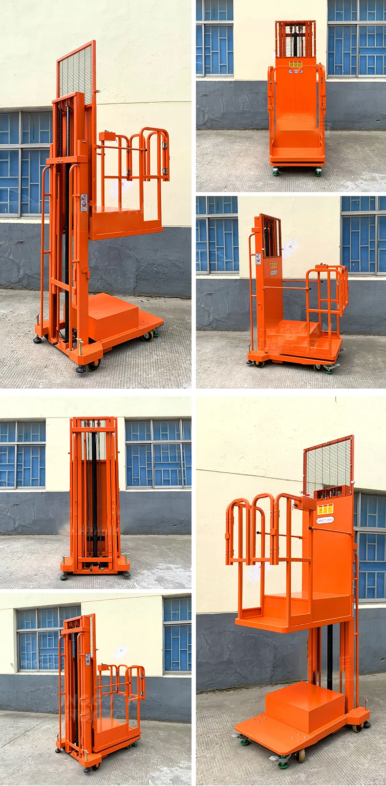 Stock Order Picker Electric Semi Electric Aerial Order Picker