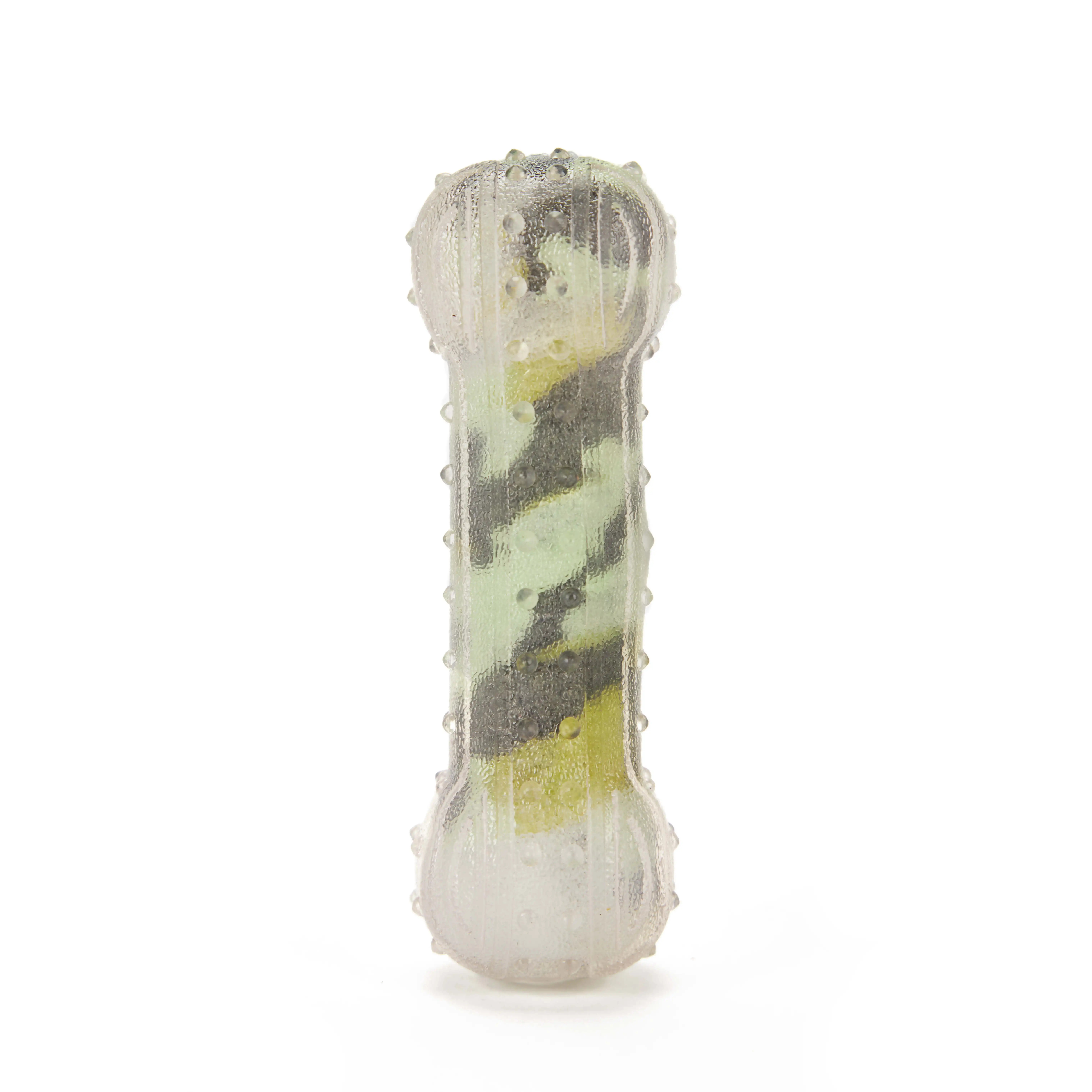 pet products TPR Rubber dog bone toy chewing eco camo ball dog toy
