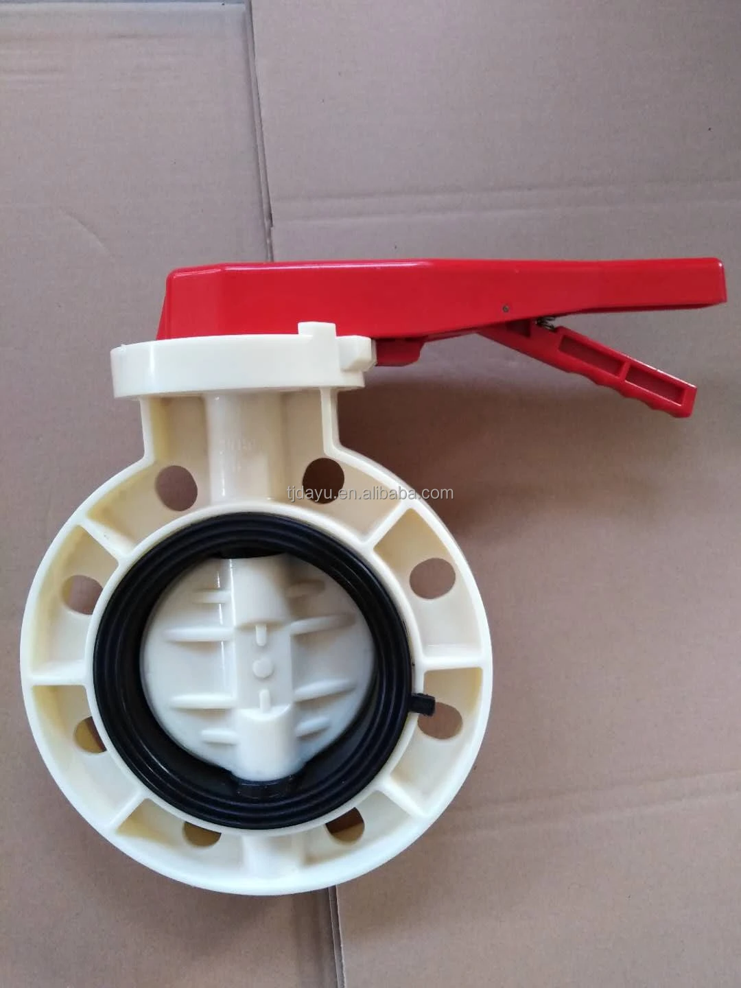drain irrigation drip factory low price easy quick handle lever manual upvc pph abs wafer grey butterfly valve