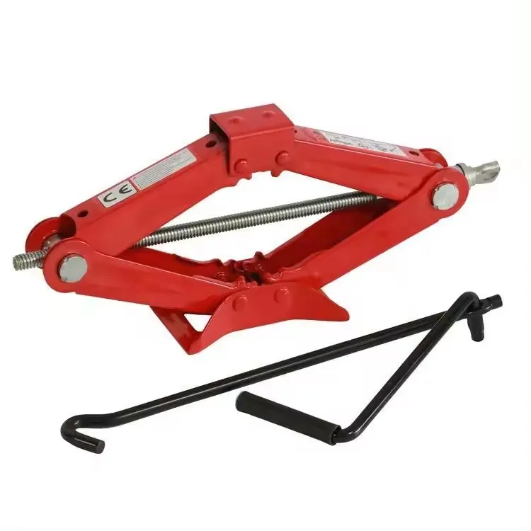 Portable Scissor Car Jack 1Ton Wind Up Motor Vehicle Repair Scissor Jack Manual Mechanical Scissor Jack For Car