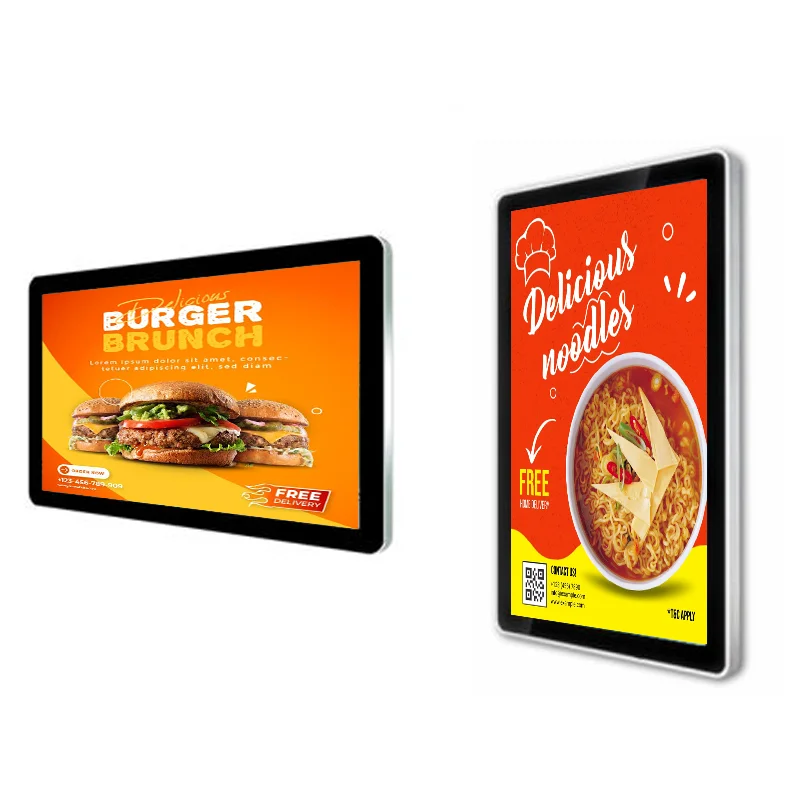 Indoor 32 Inchlcd Display 3840*2160 Advertising Monitor Wall Mounted Lcd Touch Advertising Display Screens