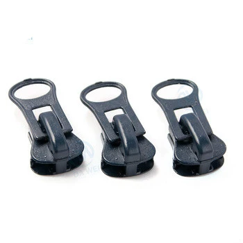 
DAWEI Brand Wholesale Competitive 5# Transparent Rubber Zipper Metal Customize Zipper Pull Head 