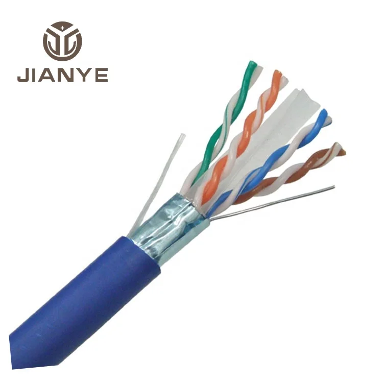 PE Jacket outdoor CAT 6 FTP 23AWG 0.56mm Copper Conductor ethernet cable cat6