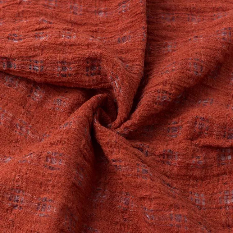 Guangzhou supply good price special design scarf clothing fabrics linen polyester cotton jacquard eco-friendly yarn dyed fabric