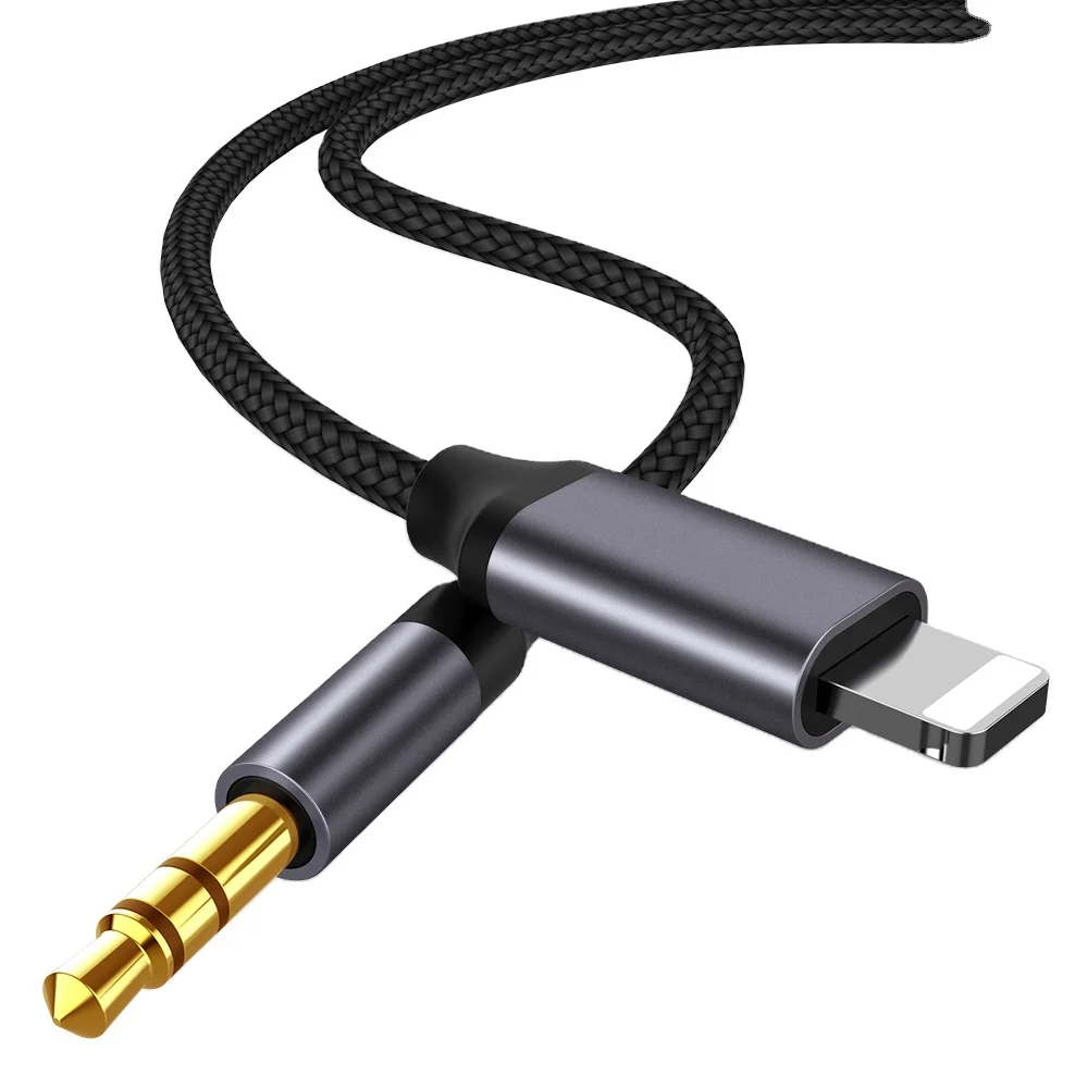 
For iPhone 3.5mm Jack Aux Cable Car Speaker Headphone Adapter for iPhone 11 Pro XS XR X 12 Audio Splitter Cable for iOS 14 Above 
